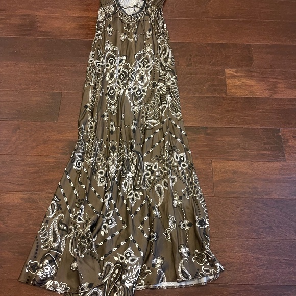 Sandro Bandana Print sleeveless Midi Dress Size 6 - Picture 12 of 16